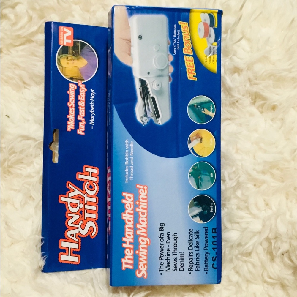Handy Stitch Portable & Cordless Handheld Sewing Machine - White - Picture 3 of 3